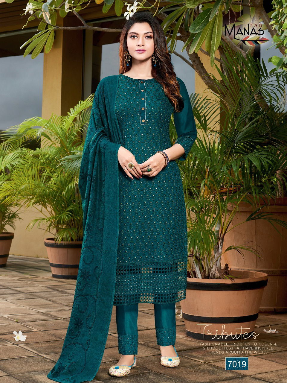 Manas Schiffli 4 Georgette Festive Wear Designer Ready Made Collection
